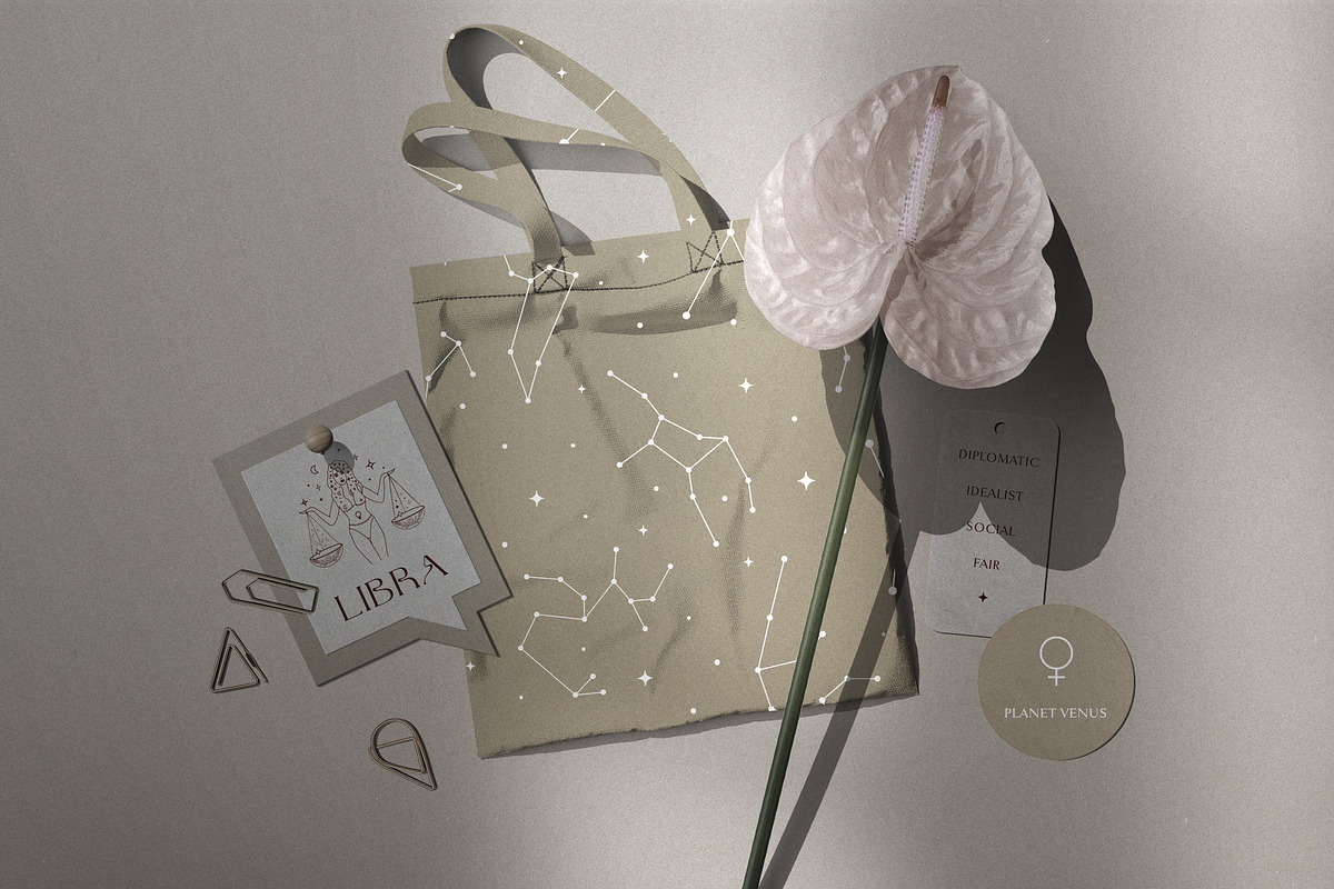 Zodiac Horoscope Seamless Patterns, a Pattern Graphic by Olya Creative (Photo 8 of 13)