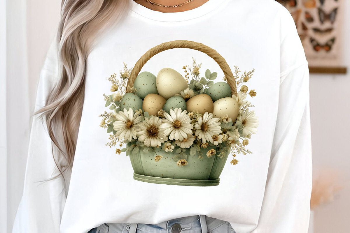 Whimsical Easter Basket Clipart, an Illustration by GatewayDesign (Photo 3 of 5)