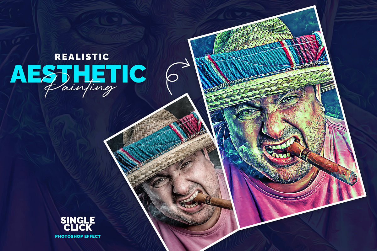 Realistic Asthetic Painting, an Action Add-On by U_Design (Photo 3 of 9)