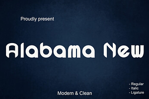 Alabama New Sans Serif Typeface Font