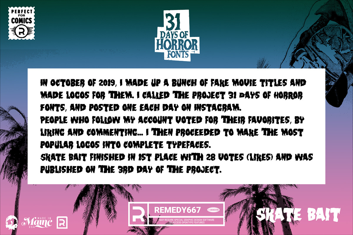 Skate Bait - 80s Font preview 6