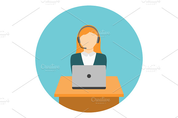Woman Working On Laptop