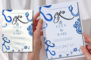 Blue Wedding Invitation Template Can, a Templates & Theme by Alisa Mikibith Art (Thumbnail 5 of 10)