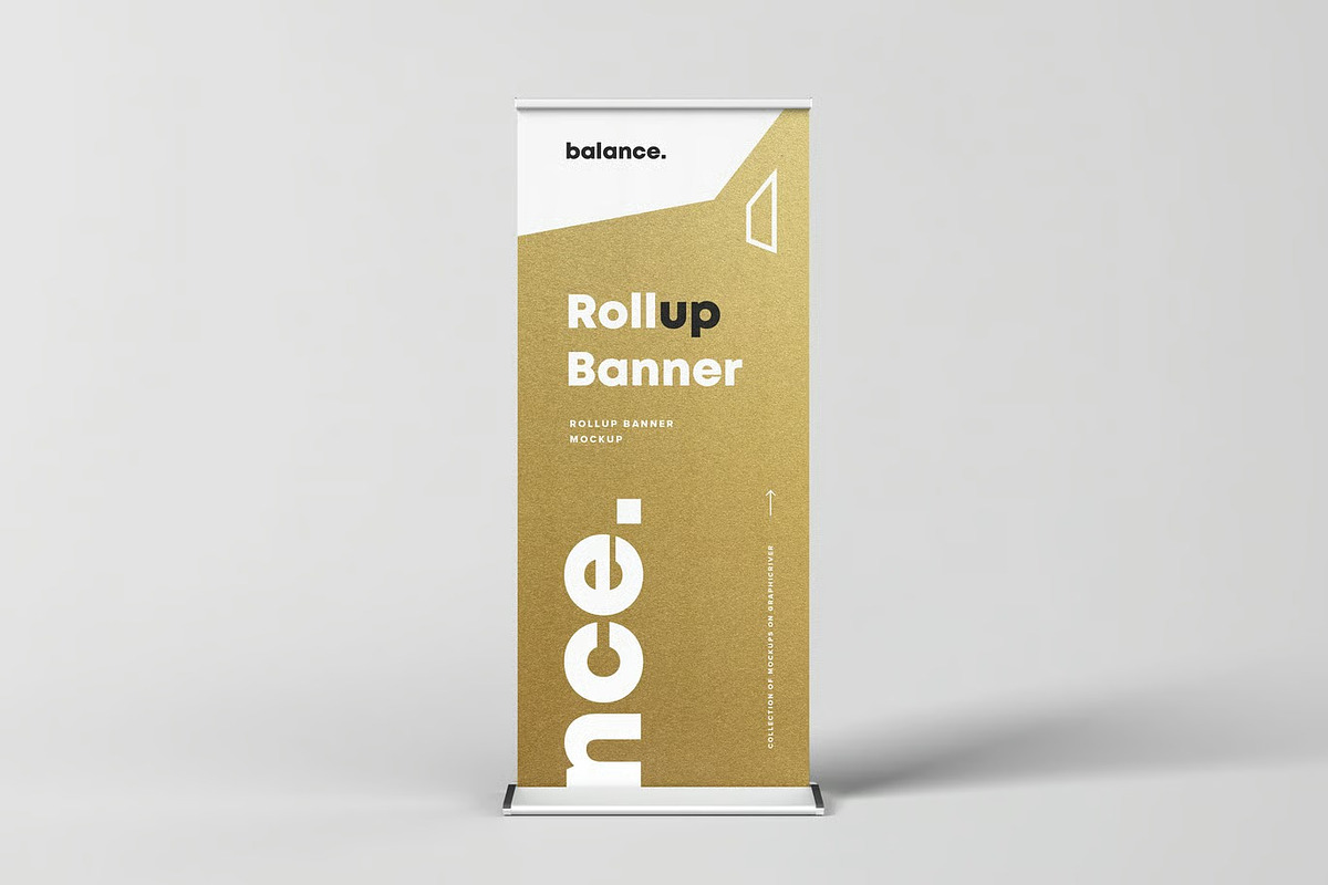 Roll Up Banner Mock-up, an Advertising Mockup by zippypixelstudio (Photo 3 of 9)