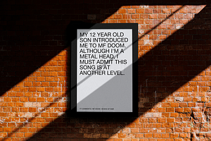 Brick Wall Framed Poster Mockup