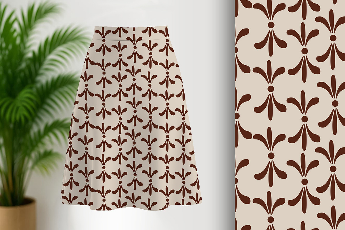 Beige Organic Petals Seamless Repeat, a Pattern Graphic by Sharon Schwalbe (Photo 1 of 4)