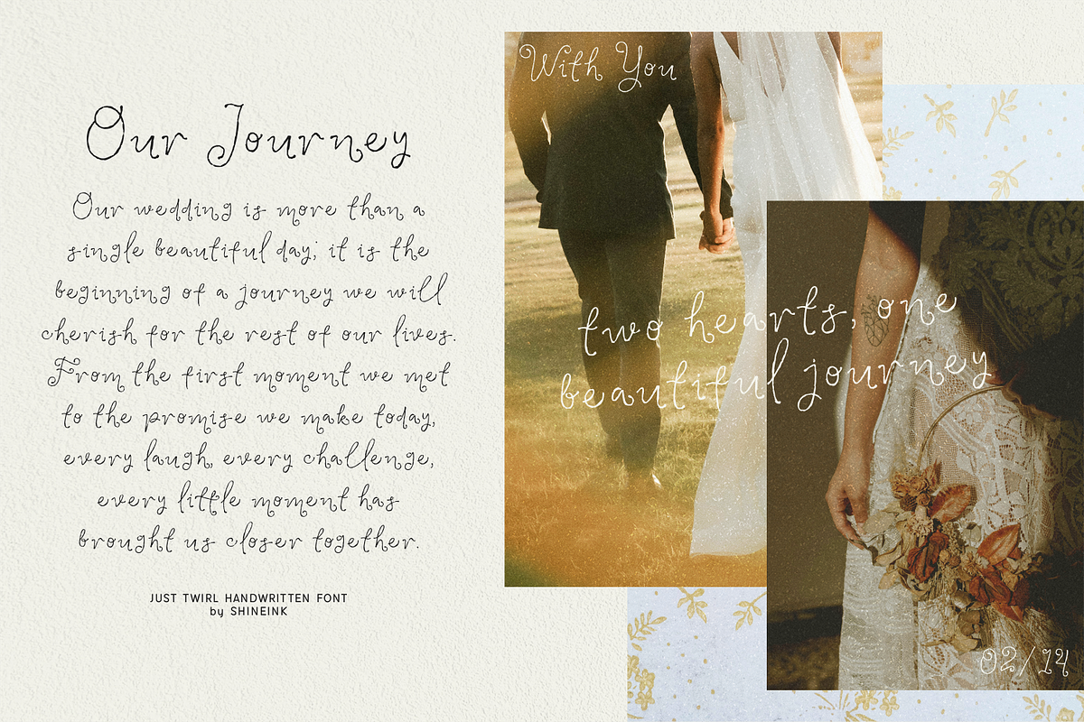 Just Twirl – Whimsical Handwritten, a Handwritten Font by shineink.designlab (Photo 8 of 12)