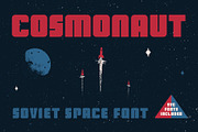 Cosmonaut - Soviet Space Font, a Sans Serif Font by OPENCITYDESIGNCO (Thumbnail 1 of 9)