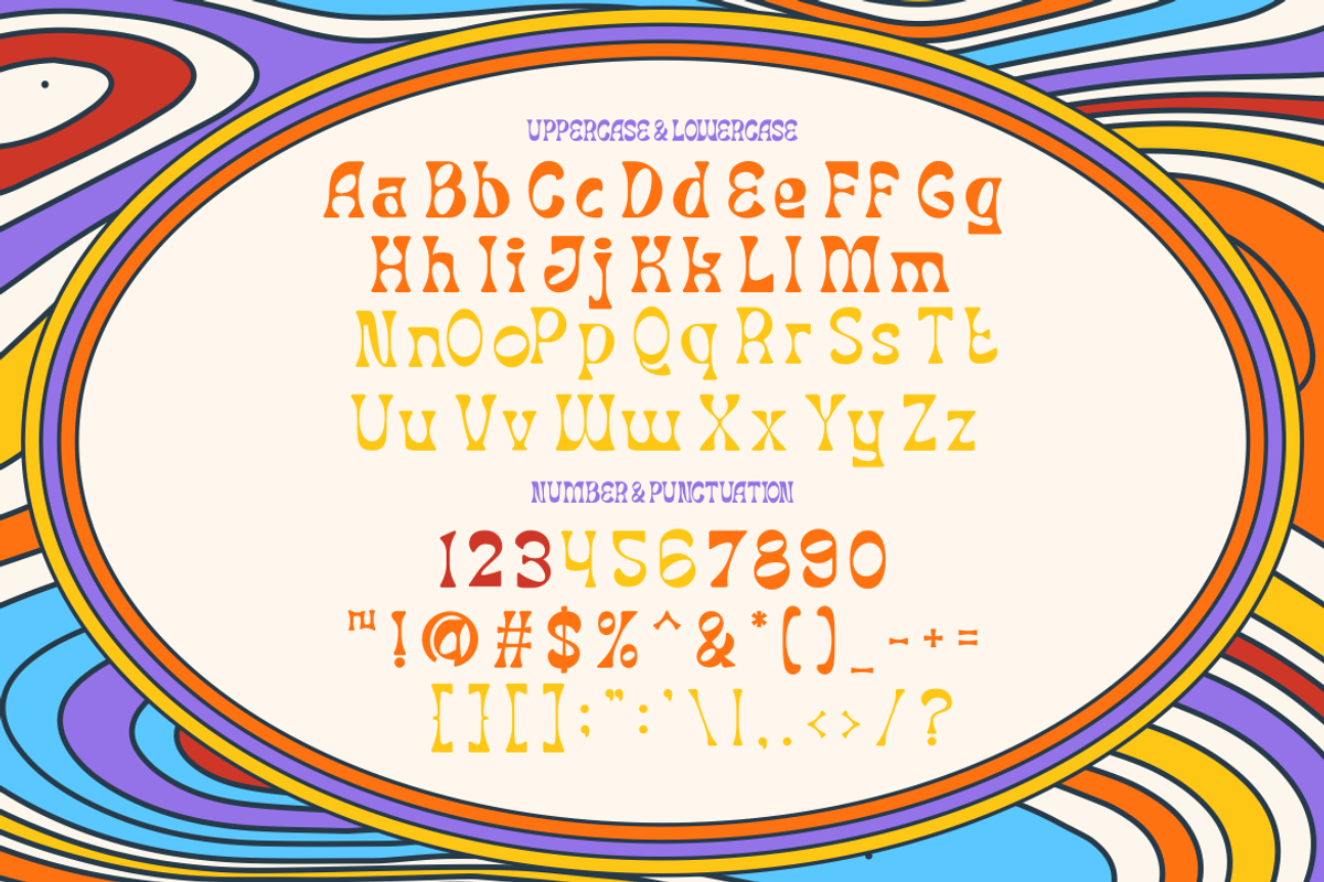 Mind Meld - Psychedelic Display Font, a Font by PutraCetol Studio (Photo 7 of 12)