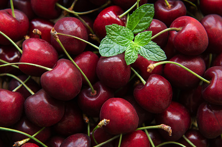 Fresh red cherries fruit, a Food & Drink Photo by Olena Rudo
