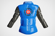Thick Jacket Mockup back View, a Hoody Mockup by Se٧enStudio (Thumbnail 2 of 2)