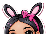 Bunny Girl Stickers — 50 PNG, a Person Illustration by ETARA by Mea Hau (Thumbnail 9 of 17)