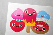 Cute 16 Little stickers!, a Food Illustration by Asaelv Shop! (Thumbnail 2 of 3)