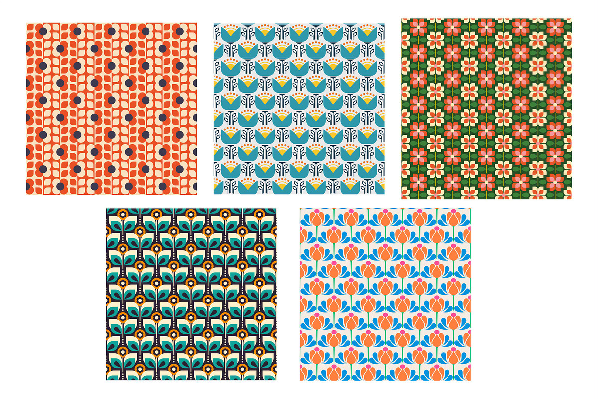 Pack of abstrack flower pattern, a Pattern Graphic by Brainware Graphic (Photo 8 of 8)