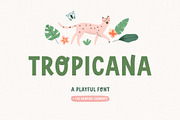 TROPICANA | Playful font, a Font by AngelinaKovel (Thumbnail 1 of 15)