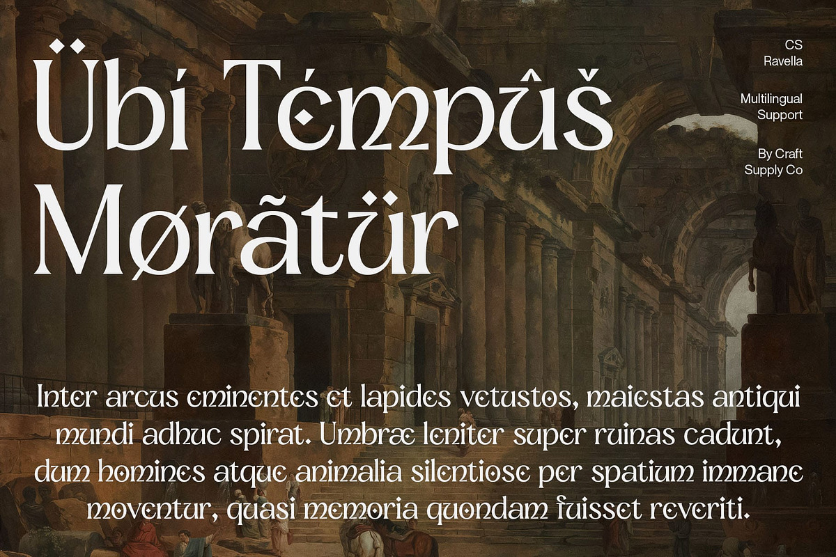 CS Ravella – Uncial Font, a Serif Font by Craft Supply Co. (Photo 5 of 7)