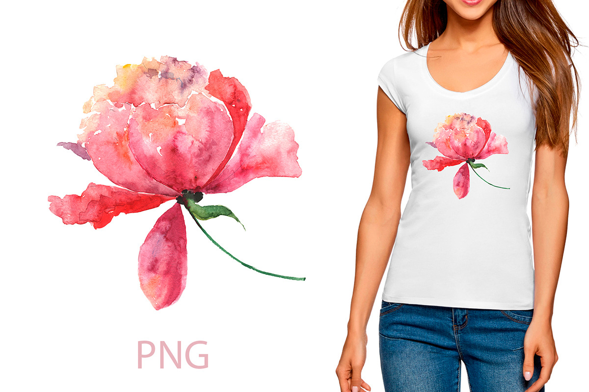 Flower.Pion. Sublimation printing, an Illustration by ElliaArt (Photo 2 of 4)