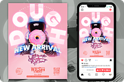 New Arrival Donuts Flyer, a Flyer Template by regalDRAW (Thumbnail 4 of 4)