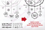 Christmas.DIY garland brushes set, a Brush Add-On by Tatianakost49 (Thumbnail 4 of 4)