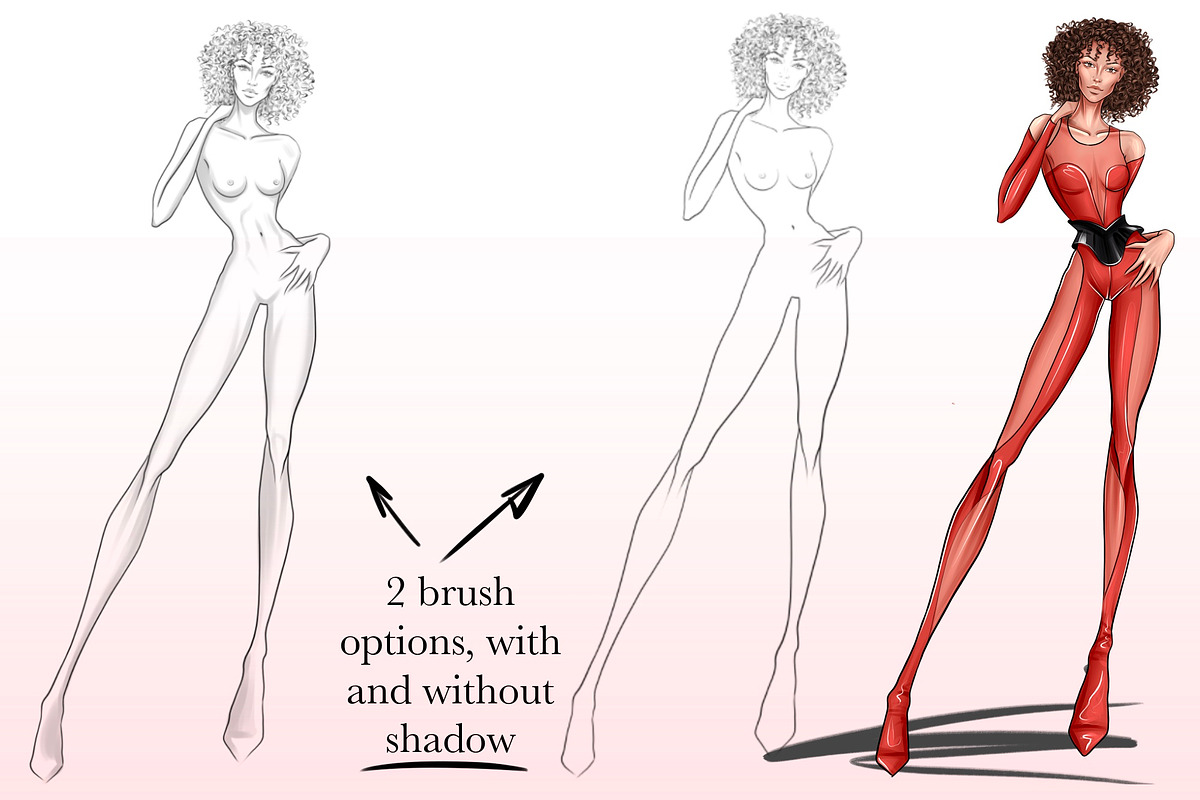 Professional brushes female figure, a Brush Add-On by Elenbushe (Photo 2 of 6)