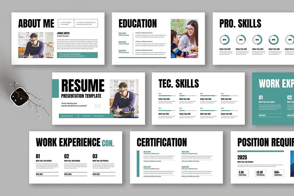Professional Resume Presentation, a Presentation Template by MightyDesign (Photo 1 of 8)