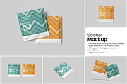 Sachet Packaging Mockup, a Packaging Mockup by Indah (Thumbnail 1 of 6)