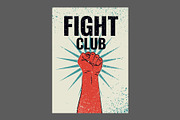 Fight Club grunge vector poster set., a Sport Illustration by PoPaShop (Thumbnail 2 of 8)
