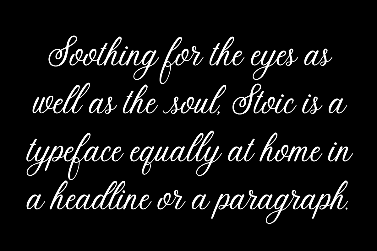 Stoic Script Font, a Script Font by Up Up Creative (Photo 9 of 9)