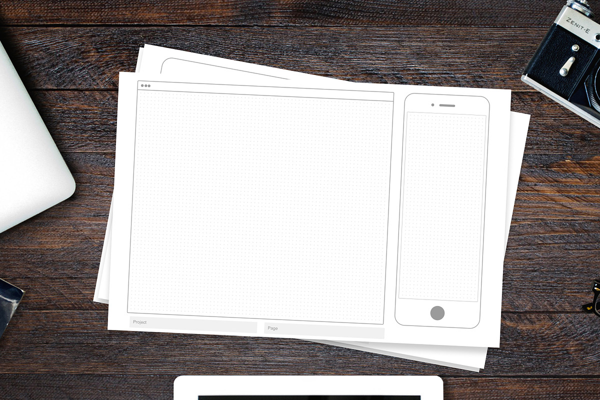 Printable Responsive Prototypes, an UI Kit Template by Technopathy (Photo 1 of 3)