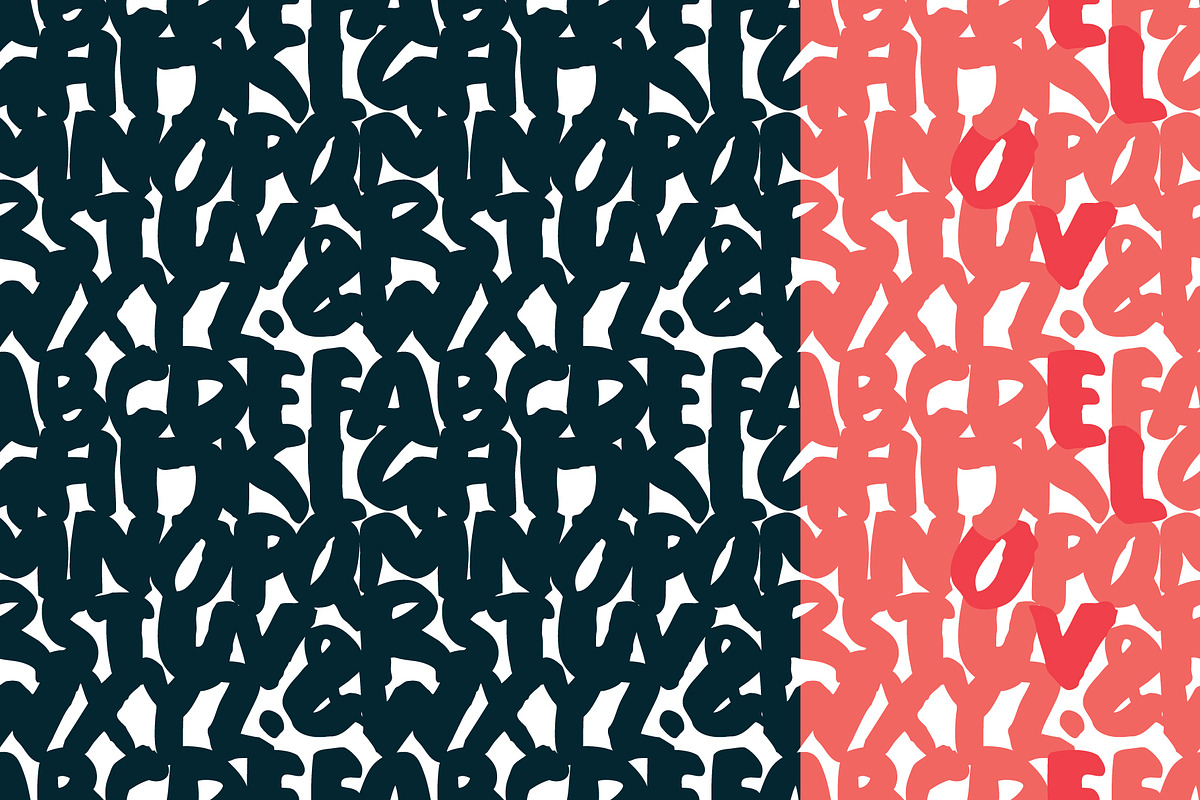 Sloppy brush font, a Script Font by VyacheslavKolb (Photo 5 of 5)