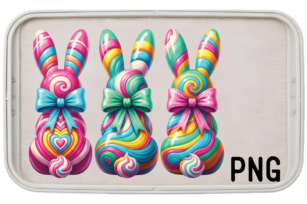 Bunny Bow PNG, Easter Bunny PNG, an Illustration by Black Bird Studio (Photo 2 of 3)