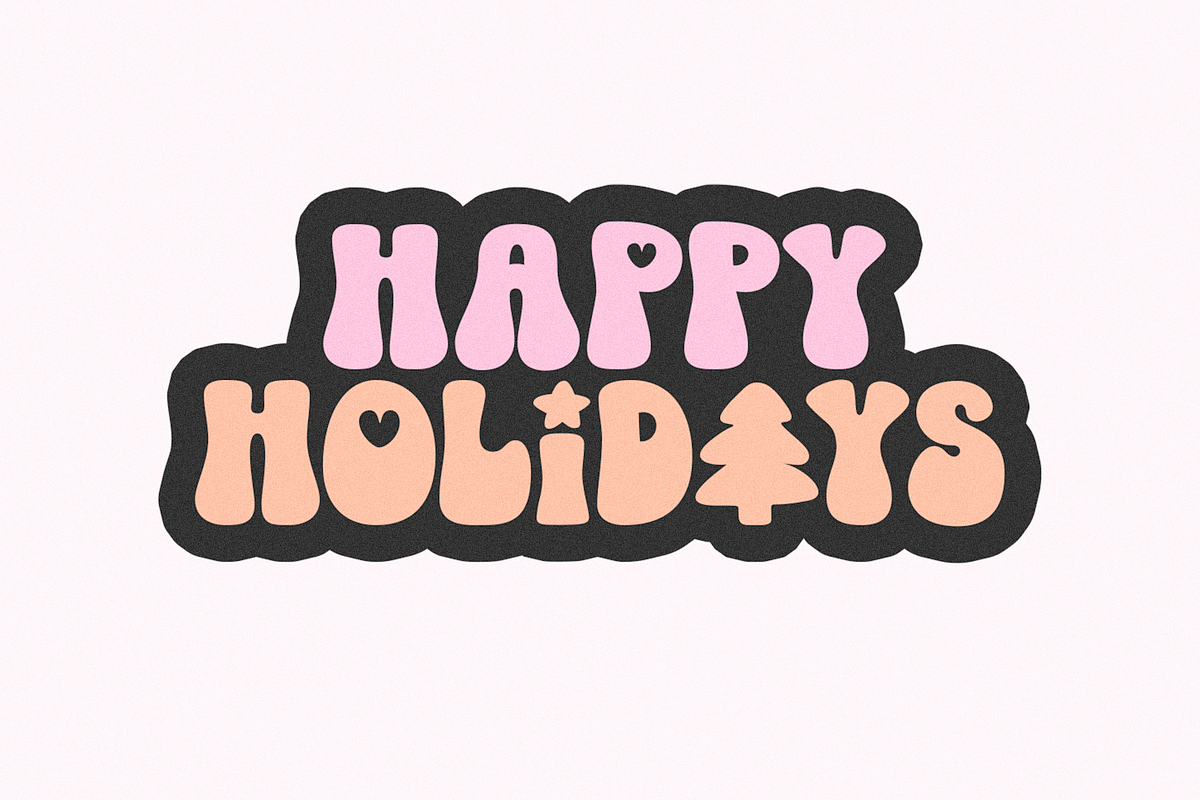 Jolly Days | Retro Christmas Font, a Sans Serif Font by KA Designs (Photo 11 of 11)