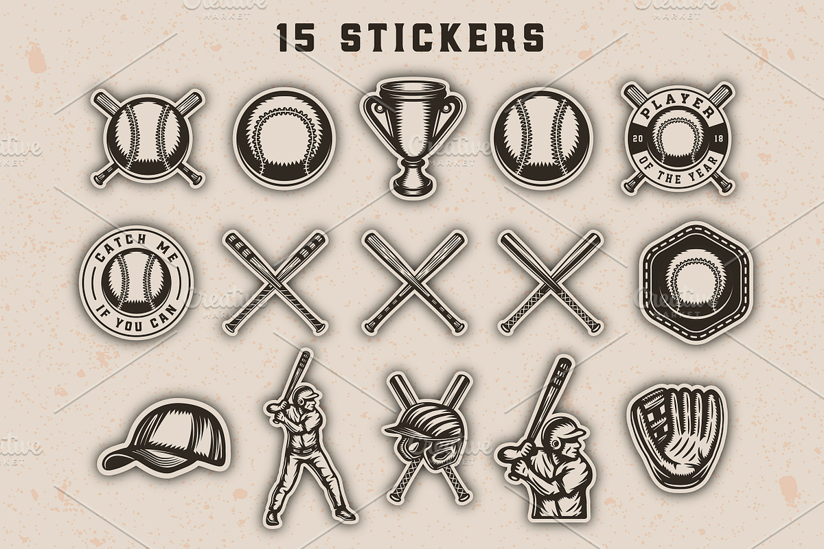 Baseball Bundle, a Branding & Logo Template by AkimD (Photo 6 of 8)