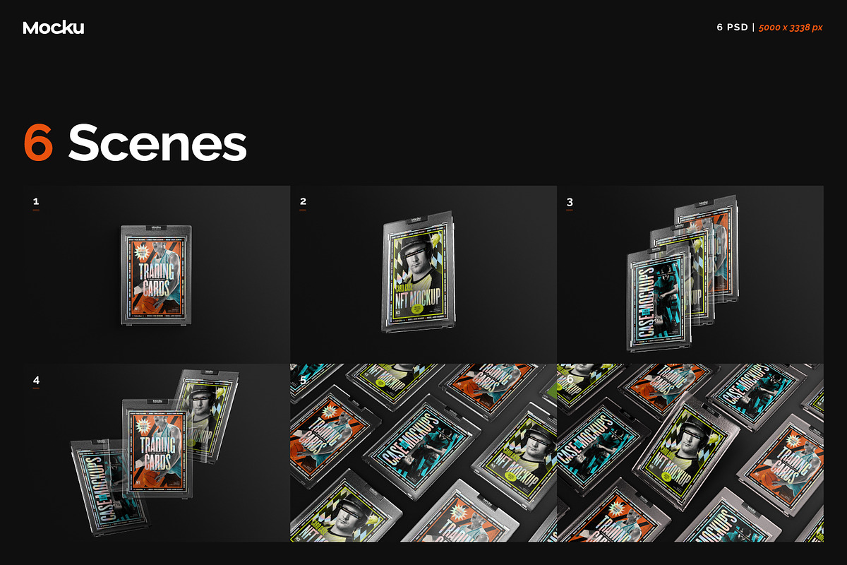 Trading Card Mockups, an Advertising Mockup by Mocku (Photo 2 of 11)