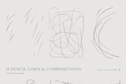Minimalist Pencil Line & Backgrounds, a Texture Graphic by Aesthetic Eye (Thumbnail 10 of 22)