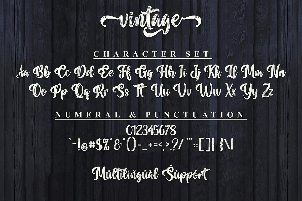 Vintage | Handwritten Brush Font, a Handwritten Font by Aveni Letter Type (Photo 9 of 11)