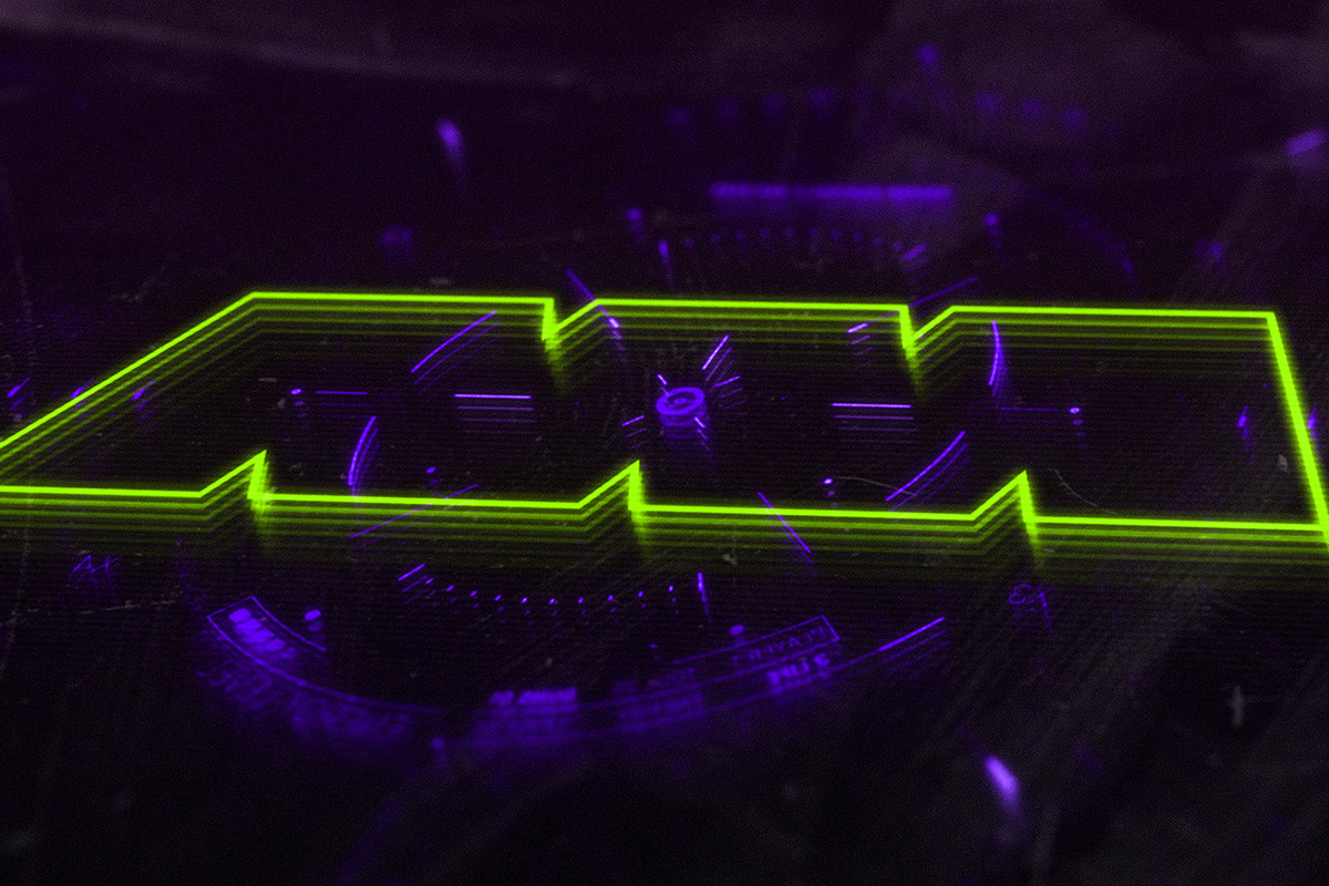 Cyber - Futuristic Neon Display, a Texture Graphic by Studio 2am (Photo 4 of 9)