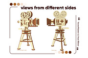 Retro Video Camera - Laser Cut File, an Object Graphic by VectorPainter (Thumbnail 12 of 16)