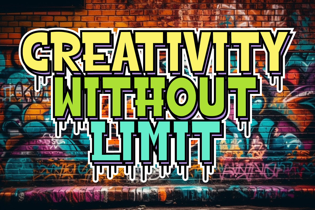 Groovy Graffiti - Graffiti Font, a Handwritten Font by Densu Creative (Photo 3 of 6)