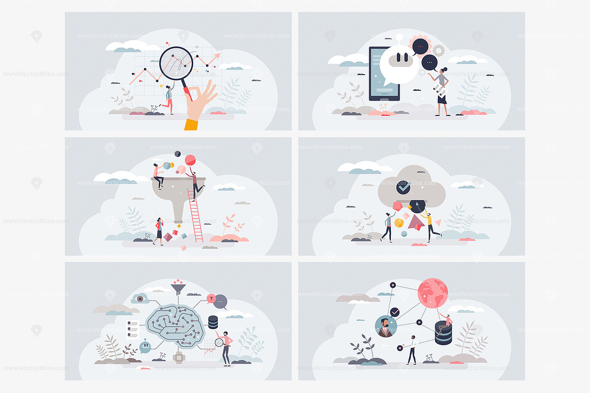 18 Data Science V1 Concepts, a Person Illustration by VectorMine (Photo 2 of 8)