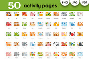 Cut and Glue Animal Kids Worksheets, an Education Illustration by Ksenya Savva (Thumbnail 2 of 6)