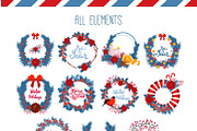 New Year Objects & Symbols Set, a Decorative Illustration by Popova_Irina (Thumbnail 9 of 10)