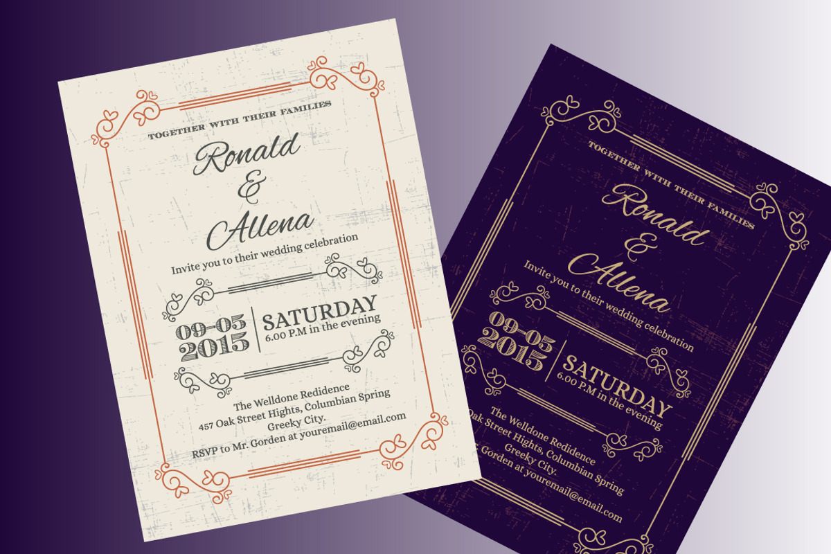 Wedding Invitation Vol-1, an Invitation Template by emotions76 (Photo 1 of 3)