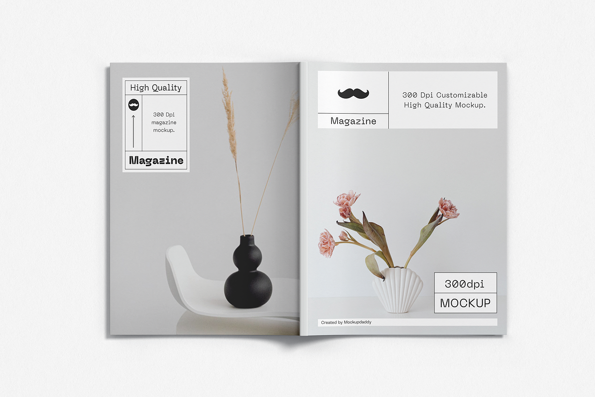 US Letter Magazine Mockup, a Books & Magazine Mockup by Mockupdaddy (Photo 18 of 18)