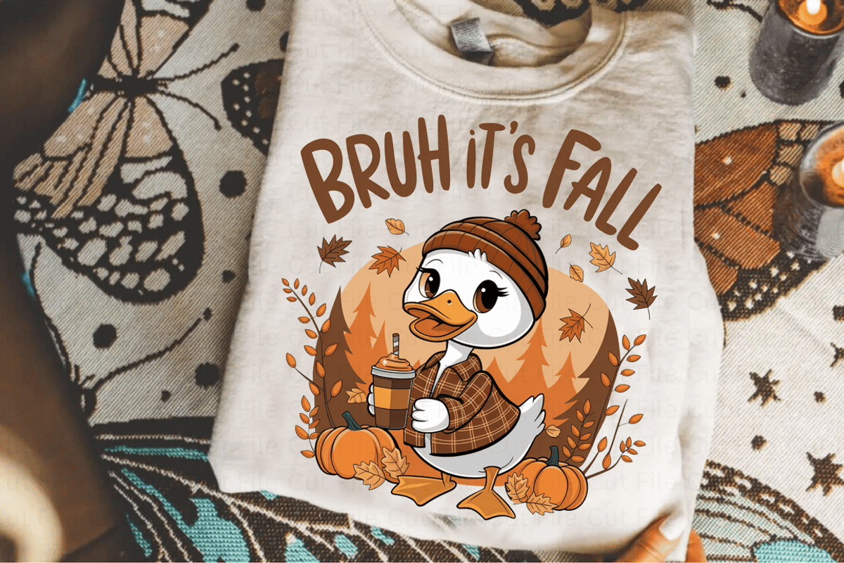 Bruh It s Fall Png Funny Goose Fall, a Graphic by Cut File (Photo 5 of 5)