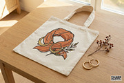 Boho Orange Scarf PNG, Crescent, an Illustration by SharpMarketplace (Thumbnail 3 of 4)