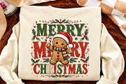 Merry Christmas Gingerbread PNG, a Seasonal Illustration by Canvas Craft (Thumbnail 4 of 6)