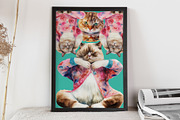 Not Yoga Cats, an Animal Illustration by TheCuteShop (Thumbnail 2 of 17)
