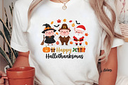 Happy Hallothanksmas Pigs PNG, an Illustration by DreamArtGraphic (Thumbnail 4 of 5)