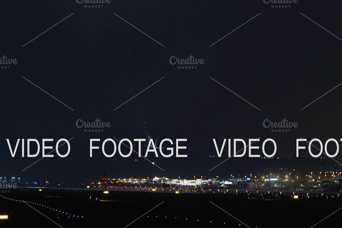 Aircraft night take-off. Airport, a Graphic by Grey Coast Media (Photo 1 of 2)